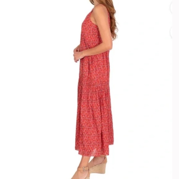 NWT $248 JOIE TEA ROSE MAXI PRAIRIE BOHO COTTON SUMMER LINED COMFY DRESS MEDIUM - Picture 3 of 11
